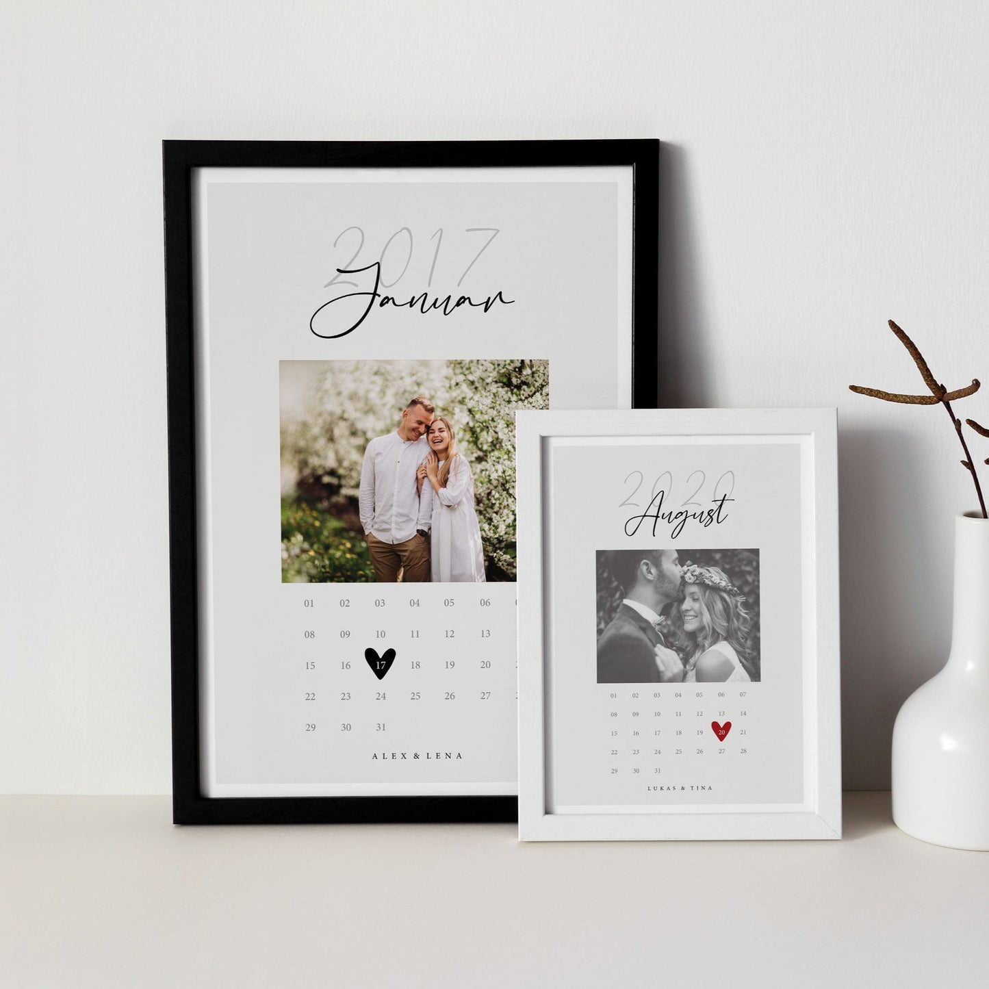 Personalisierter Kalender mit Foto - Besonderer Tag - Naturbedacht kaufen