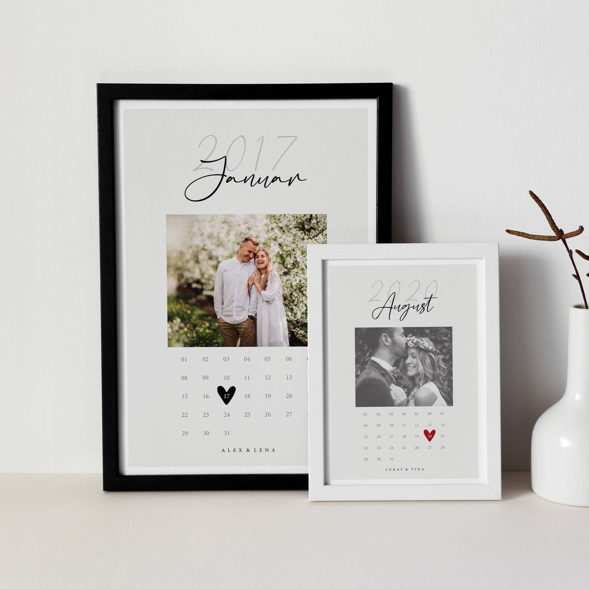 Personalisierter Kalender mit Foto - Besonderer Tag - Naturbedacht kaufen