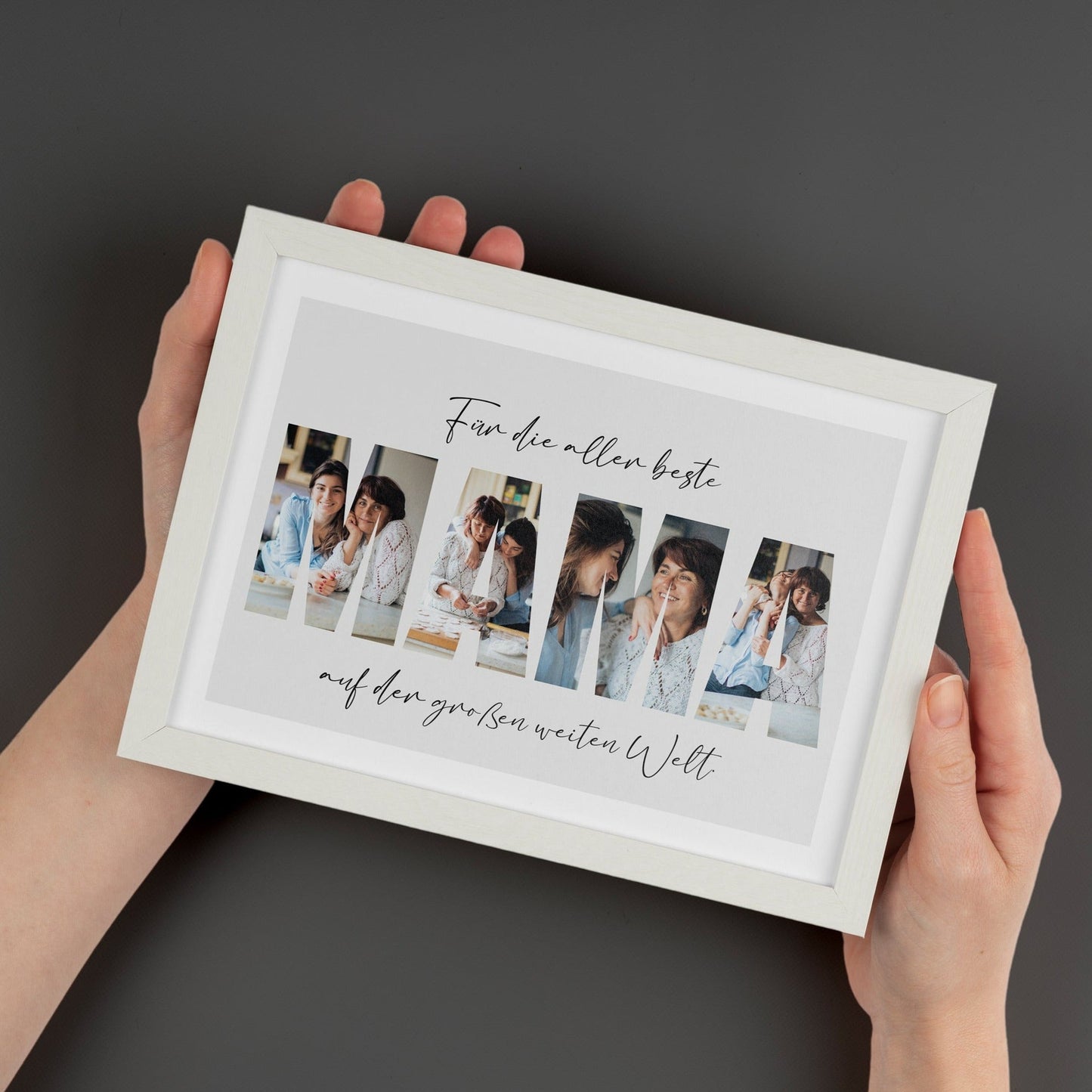 Personalisierter Kunstdruck - Collage MAMA - Naturbedacht kaufen