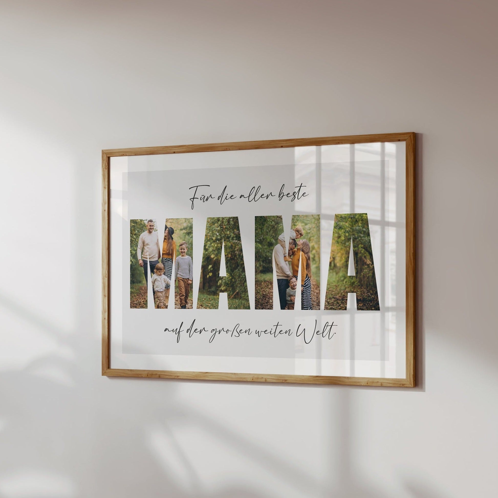 Personalisierter Kunstdruck - Collage MAMA - Naturbedacht kaufen