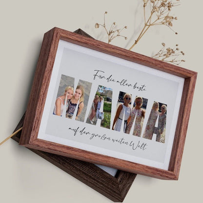 Personalisierter Kunstdruck - Collage MAMA - Naturbedacht kaufen